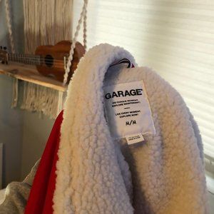 Garage Jackets & Coats - Garage Red Sherpa Lined Windbreaker Garage Jackets & Coats - Garage Red Sherpa Lined Windbreaker